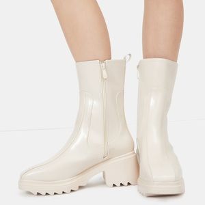 Dolls Kill Mid Rise Ankle Rain Boots